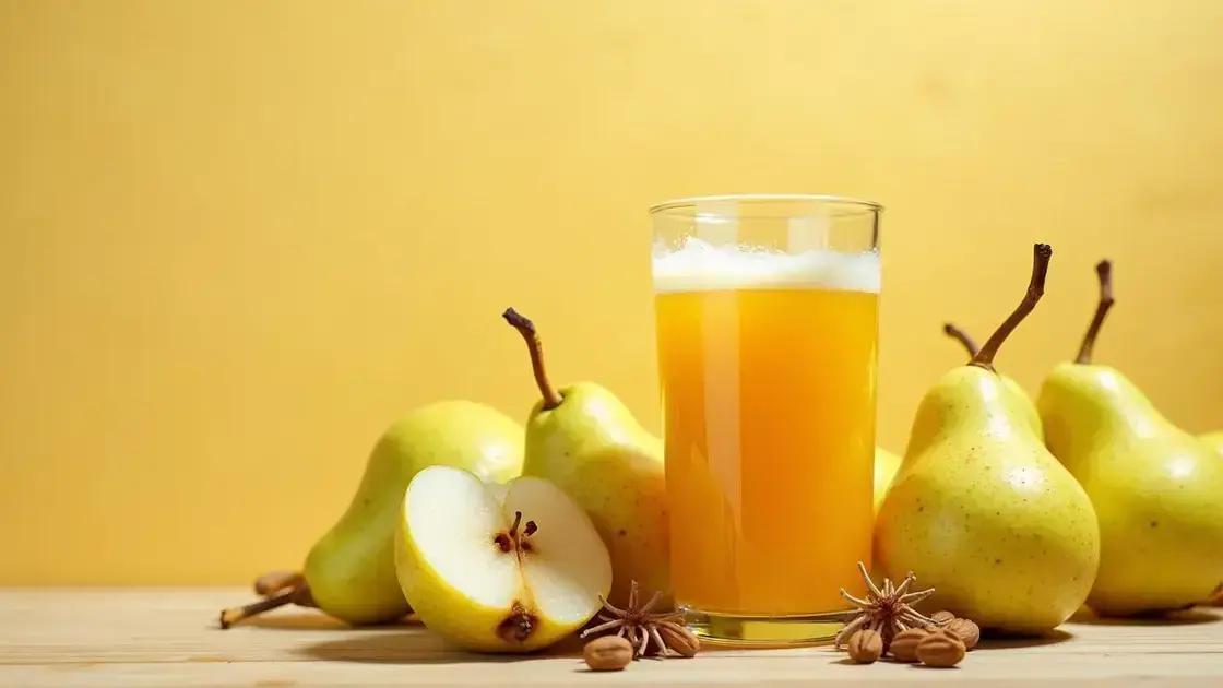 The Nutritional Benefits of Pear Juice