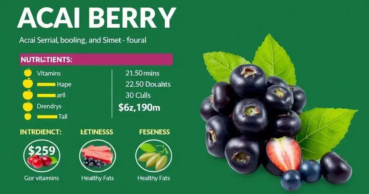 The Nutritional Profile of Acai Berries