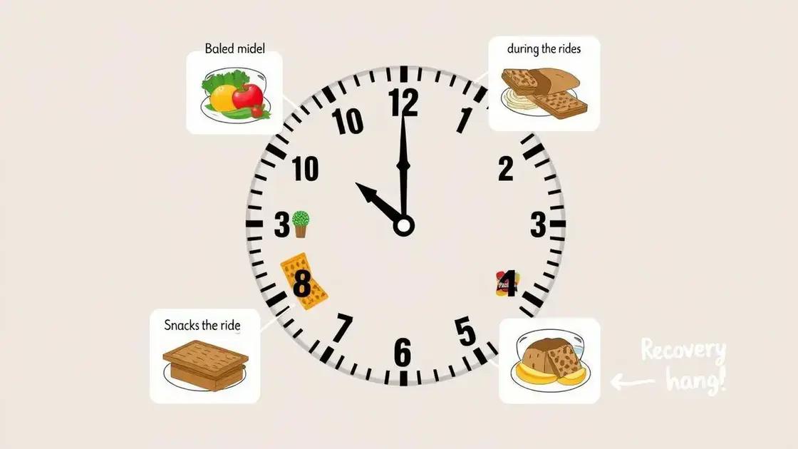 Timing Your Meals for Optimal Performance
