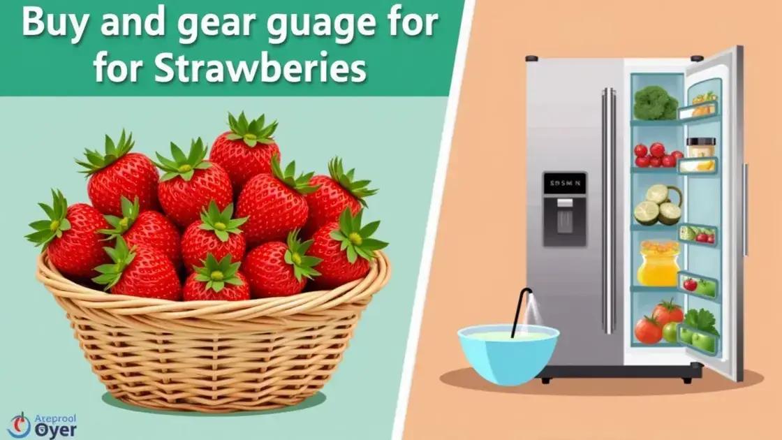 Tips for Buying and Storing Strawberries