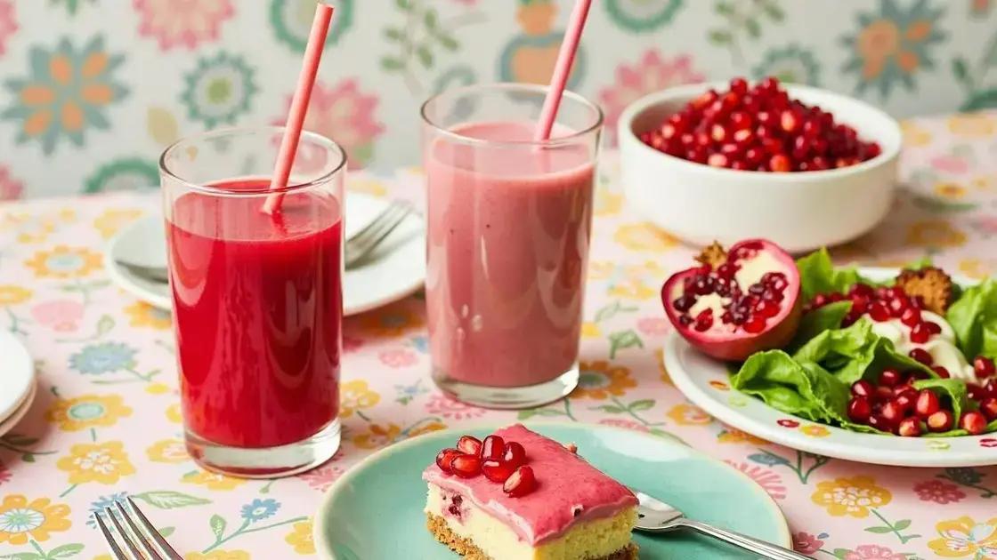 Tips for Including Pomegranate Juice in Your Diet