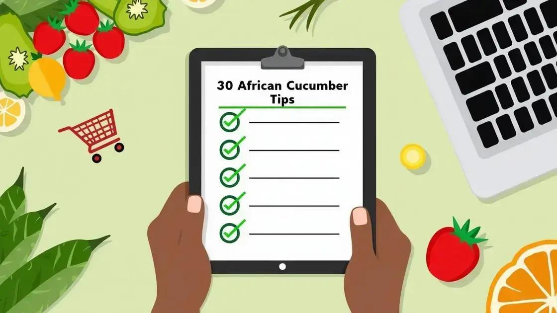 Tips for Ordering African Cucumber