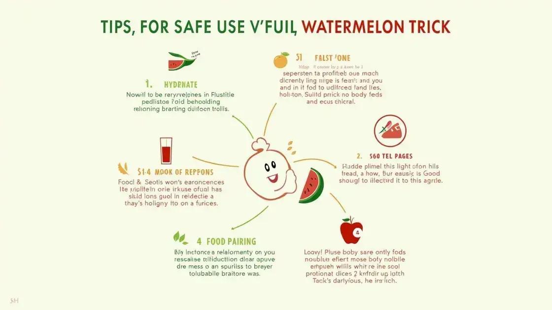Tips for Safe Use
