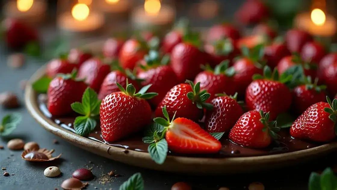 Tips for Serving Strawberries and Dark Chocolate
