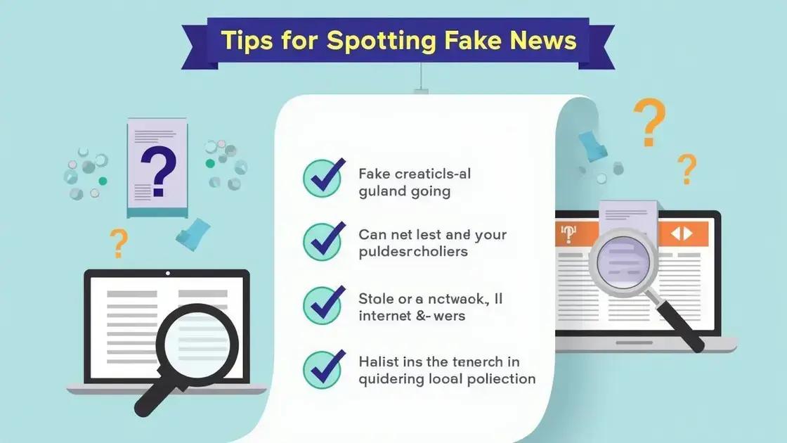 Tips for Spotting Fake News