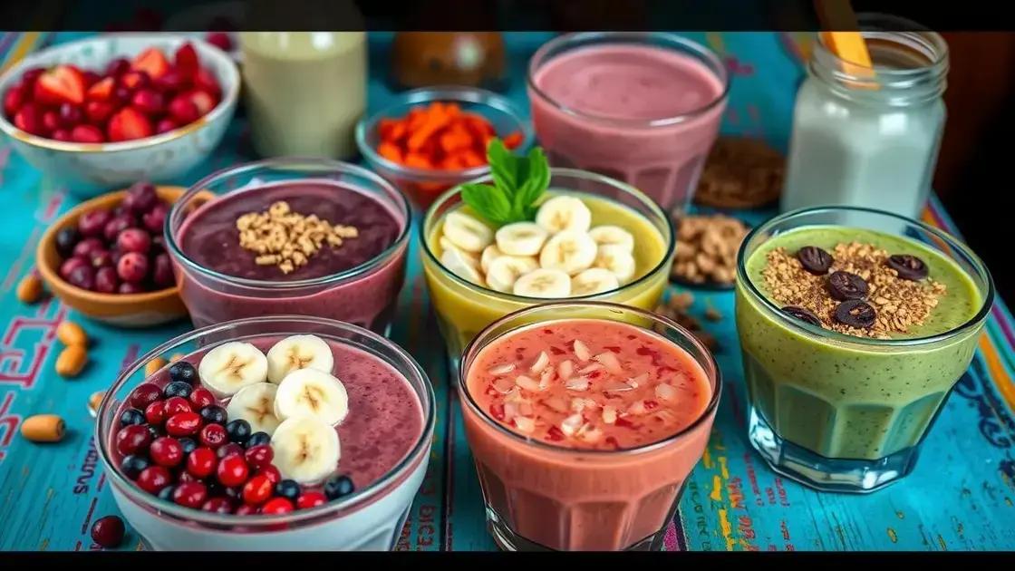 Top Smoothie Recipes with Cranberries