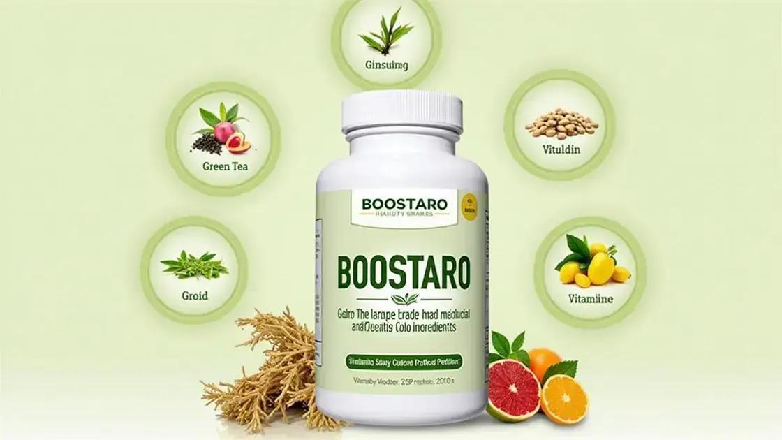 Understanding Boostaro: Ingredients and Benefits