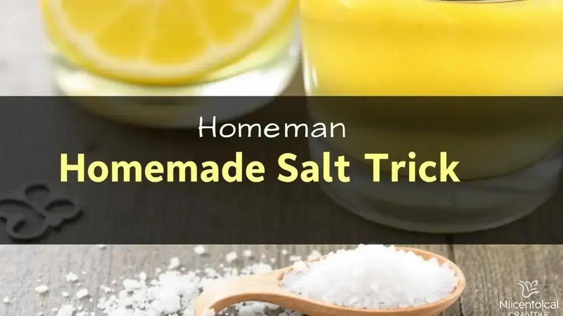 Understanding the Homemade Salt Trick