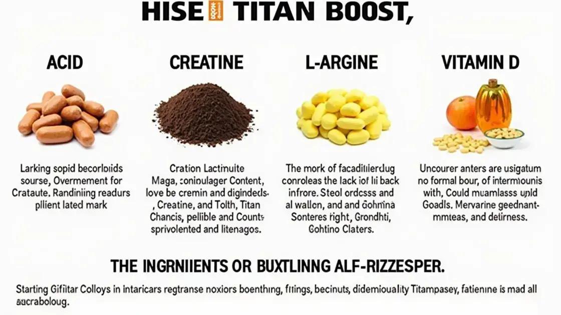 Understanding Titan Boost and Its Ingredients