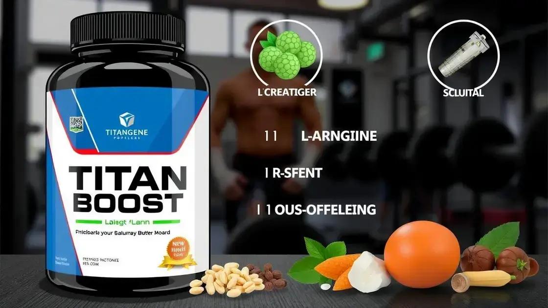 Understanding Titan Boost and Its Ingredients