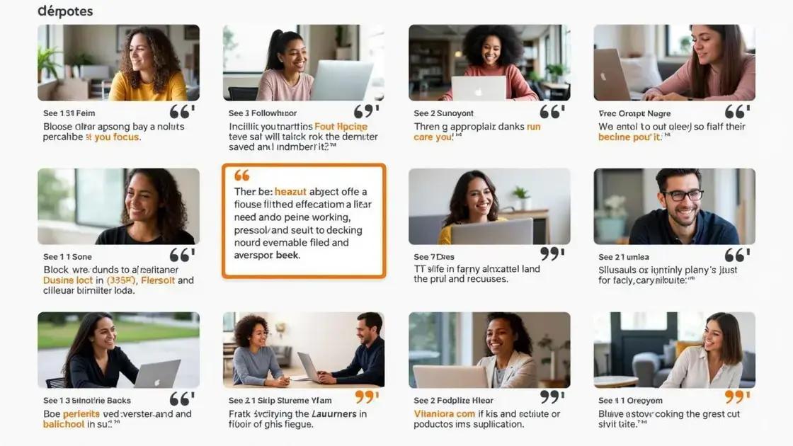 User Experiences and Testimonials