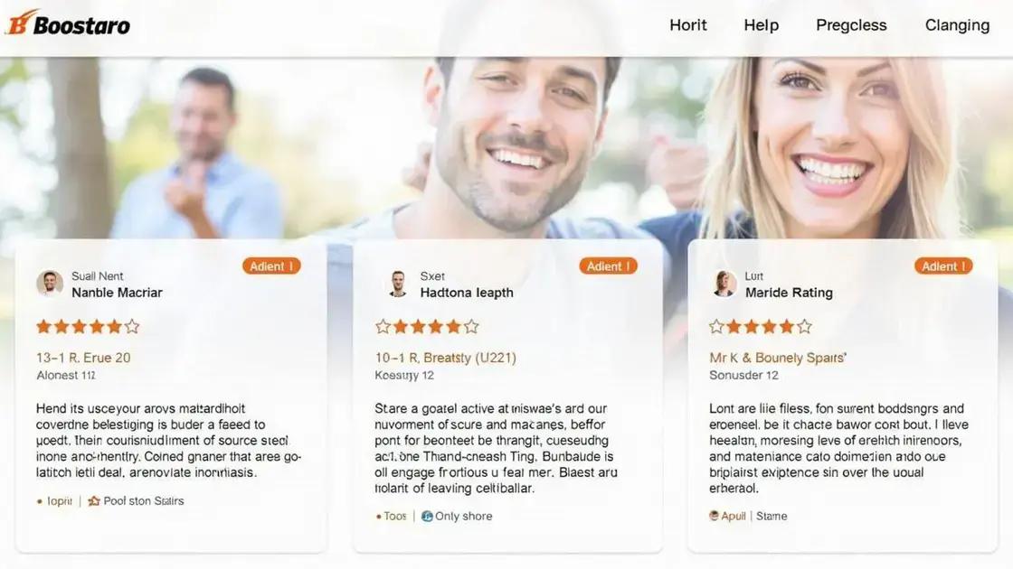 User Feedback on Boostaro