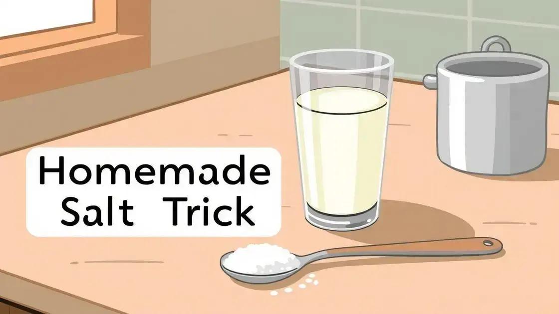 What is the Homemade Salt Trick?