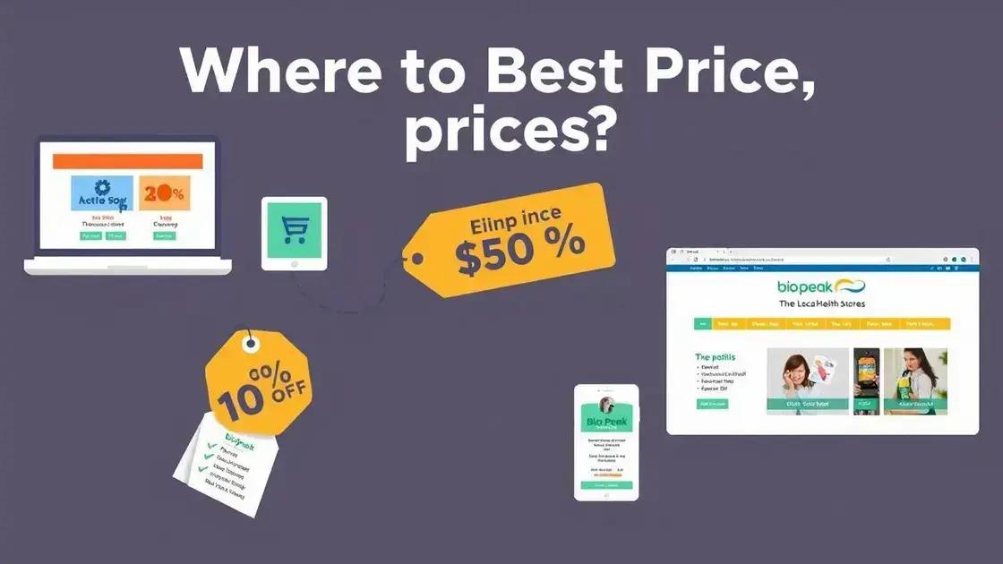 Where to Buy Bio Peak at the Best Price