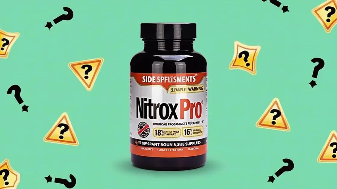 Are There Any Side Effects of Nitrox Pro? Unveiling the Truth