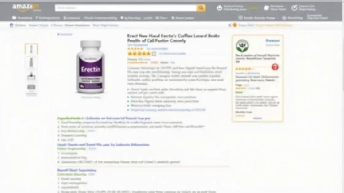 Availability of Erectin on Amazon