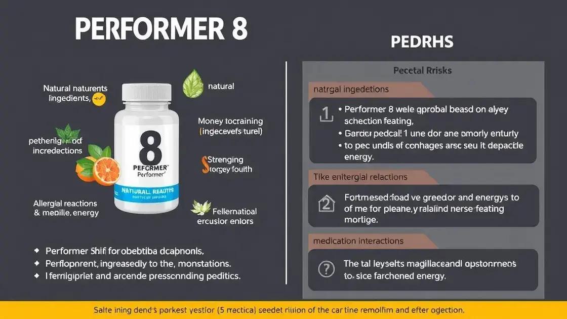 Benefits and Risks of Using Performer 8