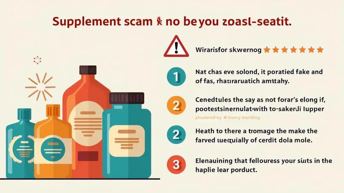 Common Scams in the Supplement Industry