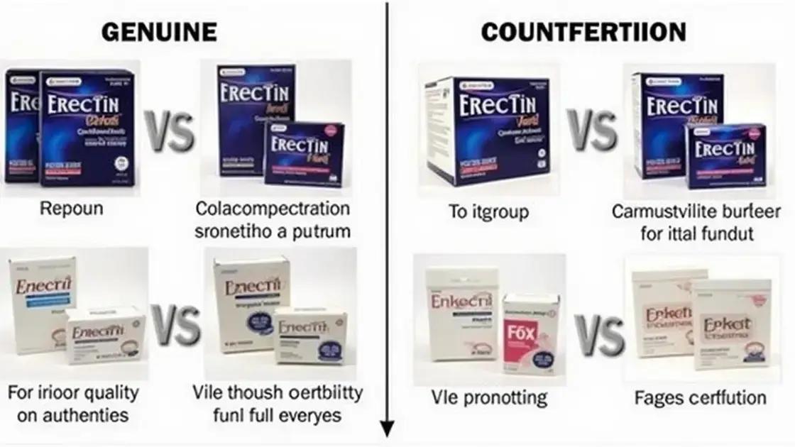 Common Signs of Fake Erectin Products
