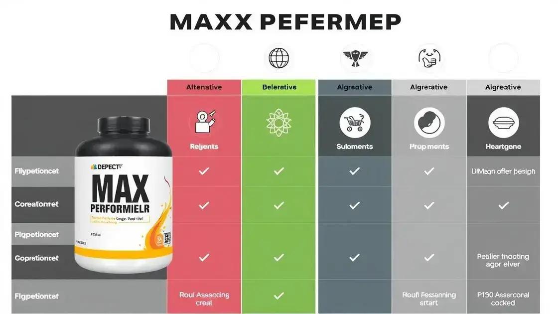 Comparing Max Performer to Alternatives