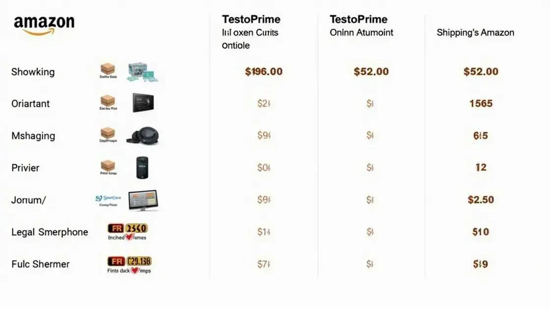 Comparing Prices: TestoPrime on Amazon vs Other Retailers