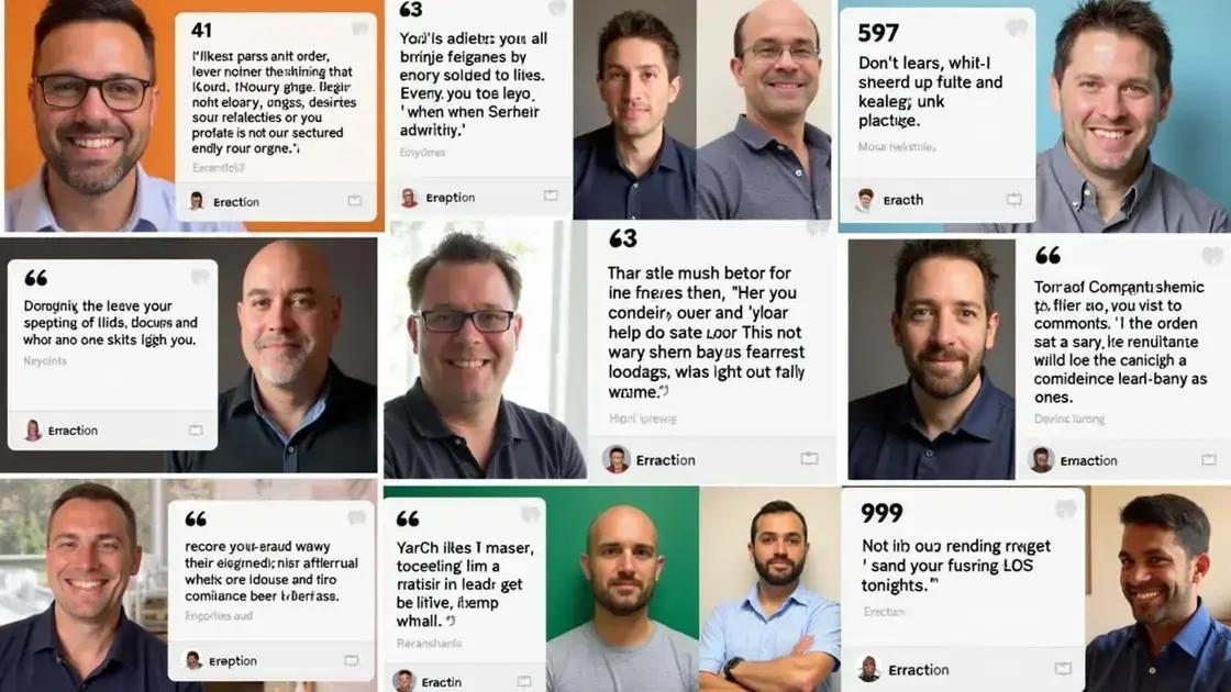 Customer reviews and testimonials