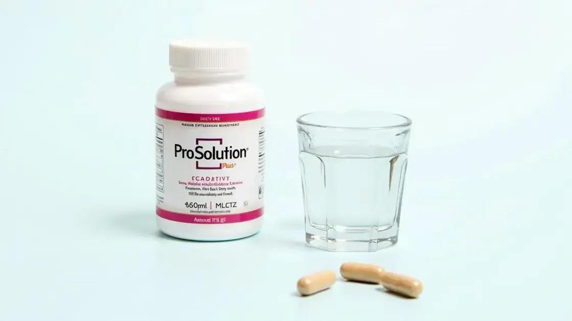 Dosage Guidelines for ProSolution Plus