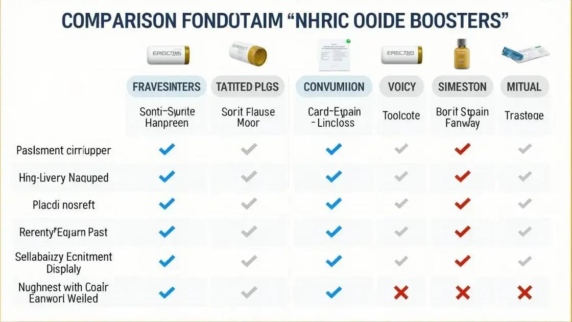 Erectin vs. Other Nitric Oxide Boosters