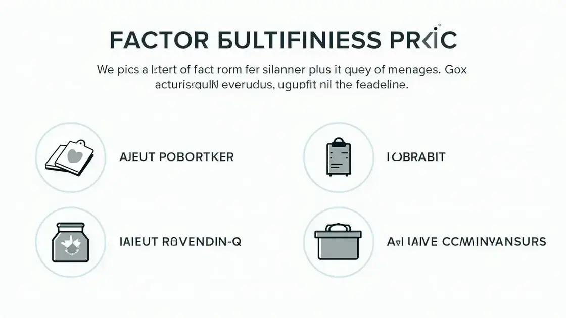 Factors Affecting the Price