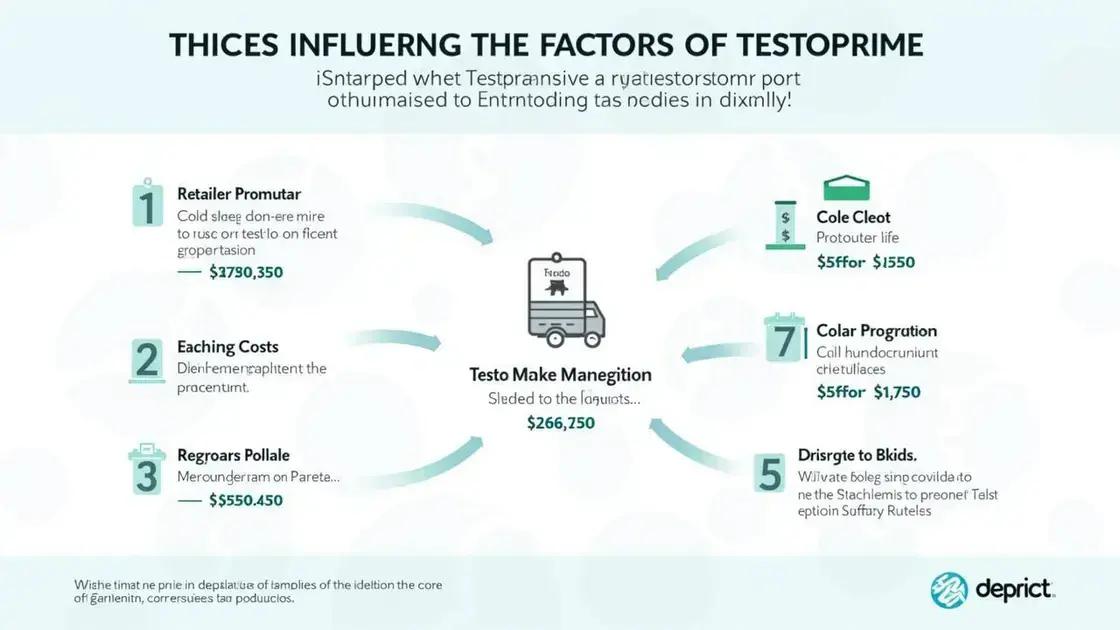 Factors Influencing TestoPrime Cost