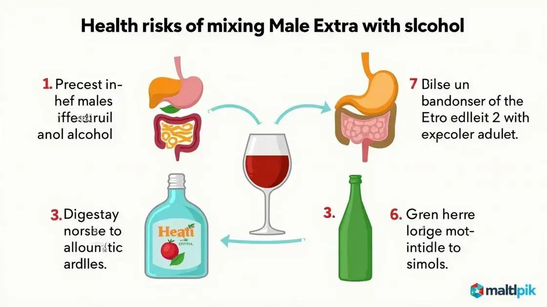 Health Risks of Mixing Male Extra with Alcohol