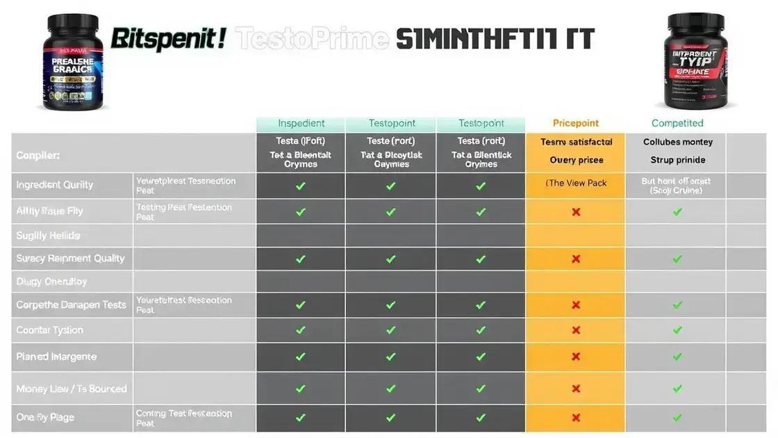 How TestoPrime Stands Against Competitors