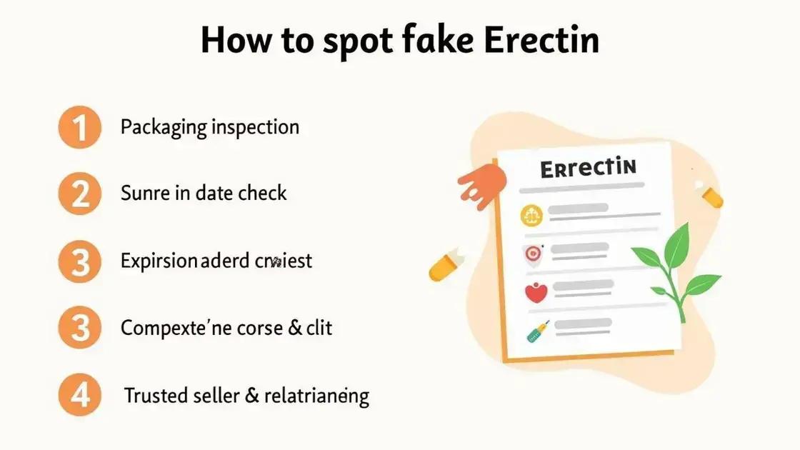 How to Spot Fake Erectin