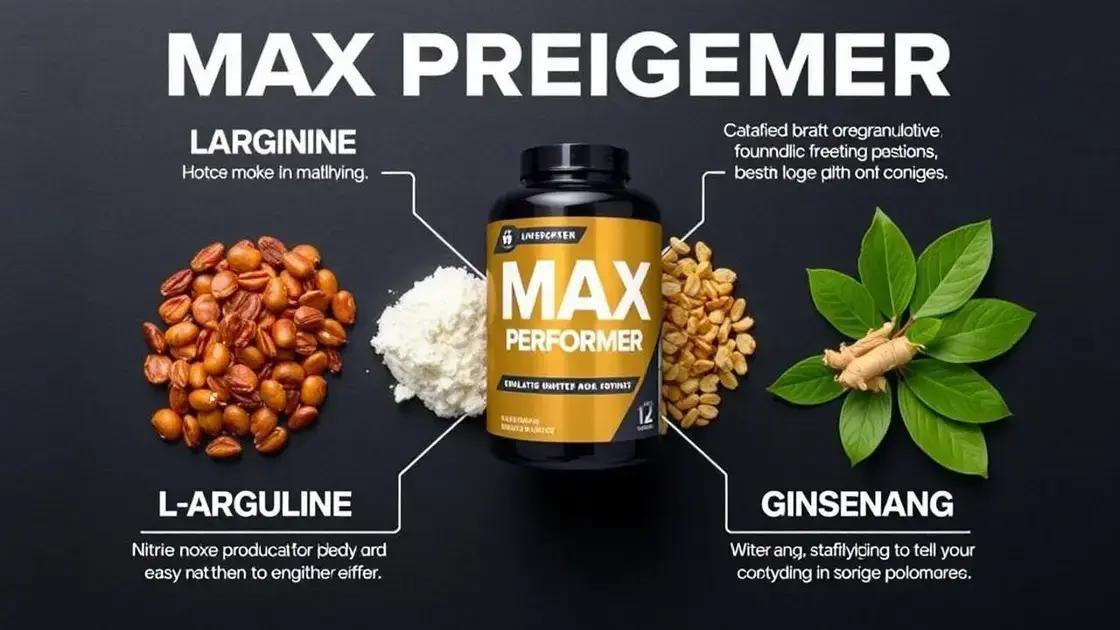 Key Ingredients in Max Performer