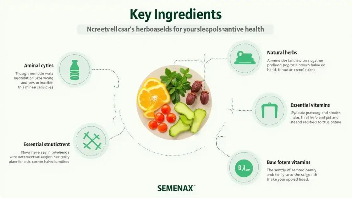 Key Ingredients in Semenax