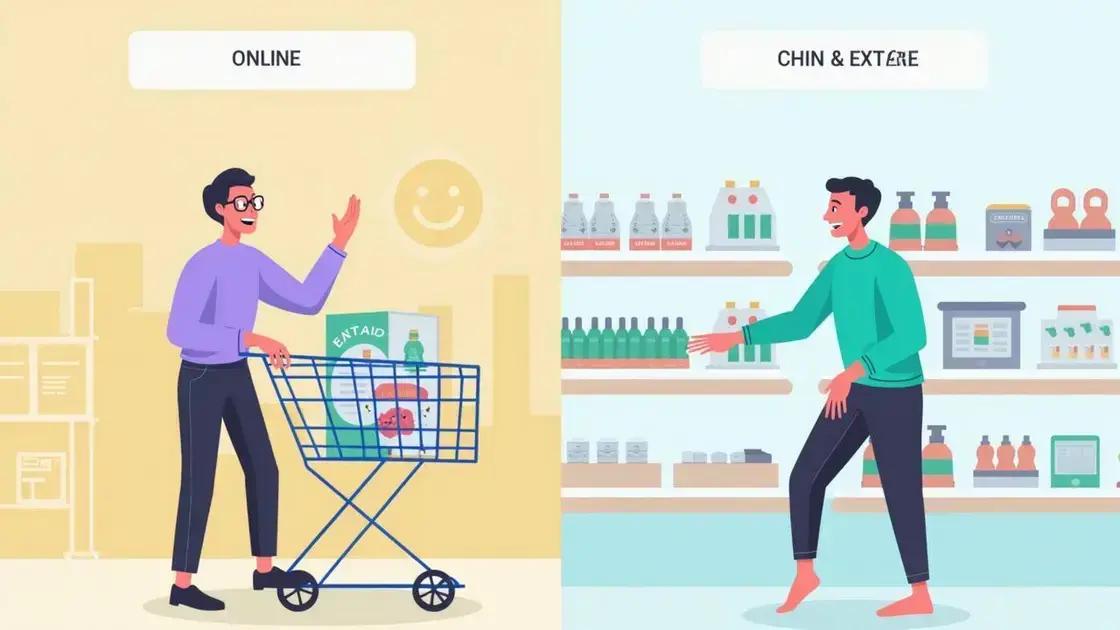 Online vs. physical store: Pros and cons