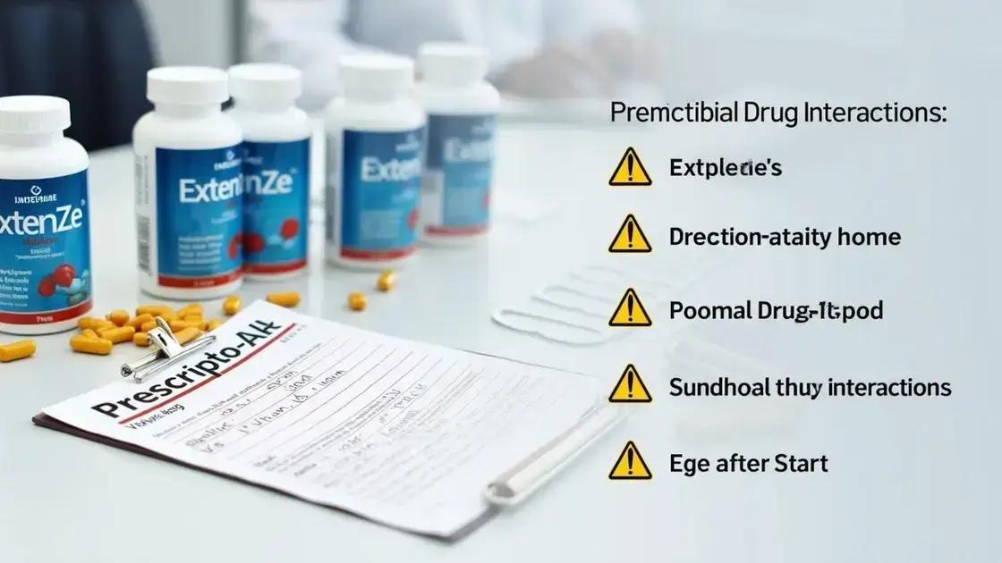 Potential Risks of Combining ExtenZe with Medications