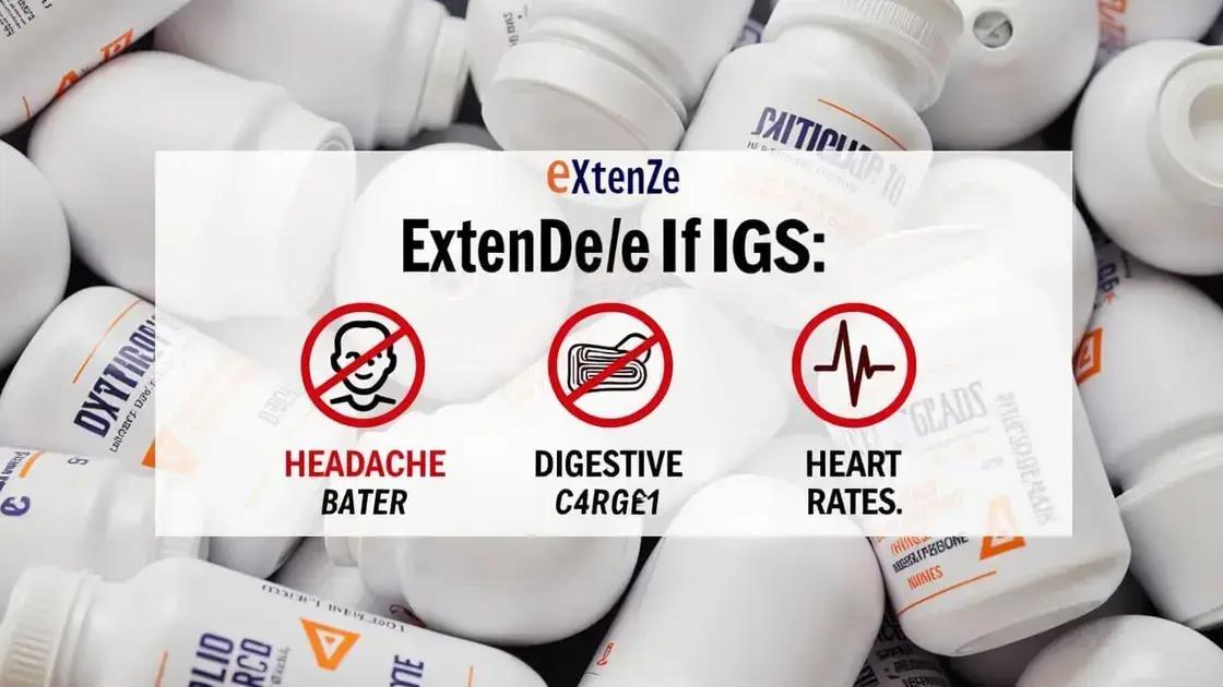 Potential Side Effects of ExtenZe