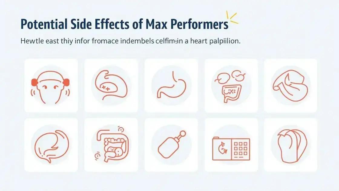 Potential Side Effects of Max Performer