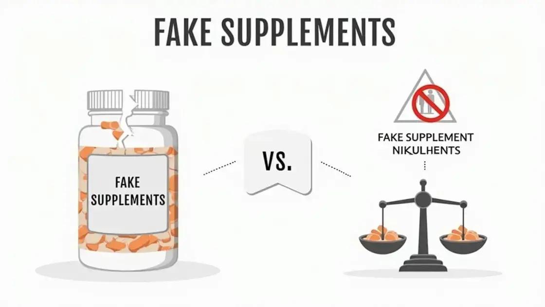 Risks of Buying Fake Supplements