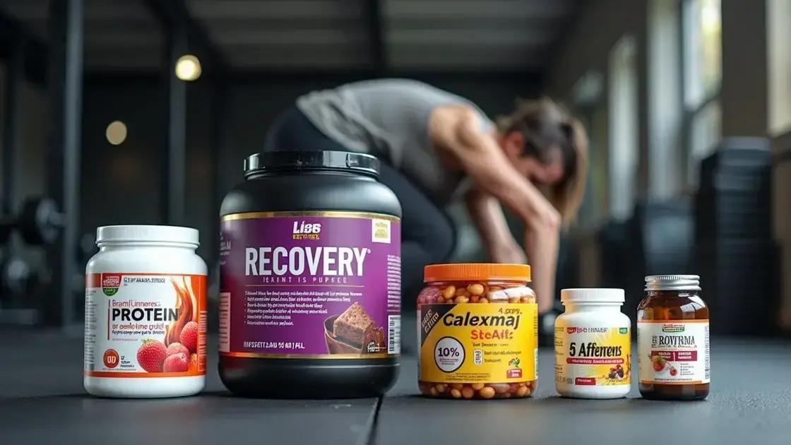 The Role of Supplements in Recovery