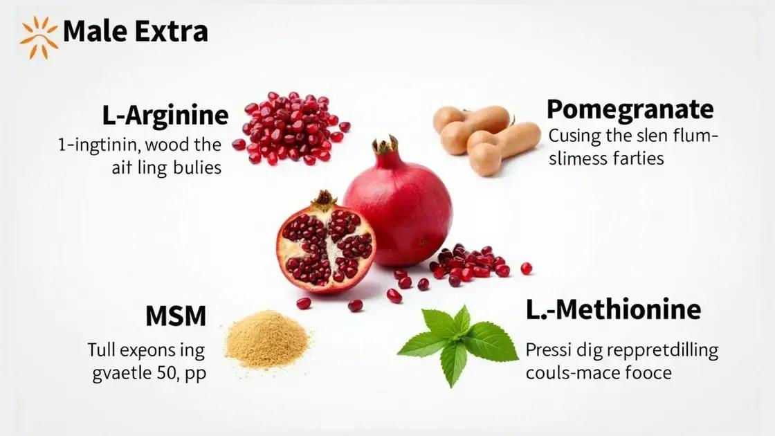 Understanding Male Extra: Ingredients and Functions