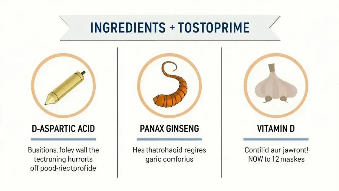 Understanding TestoPrime and Its Ingredients