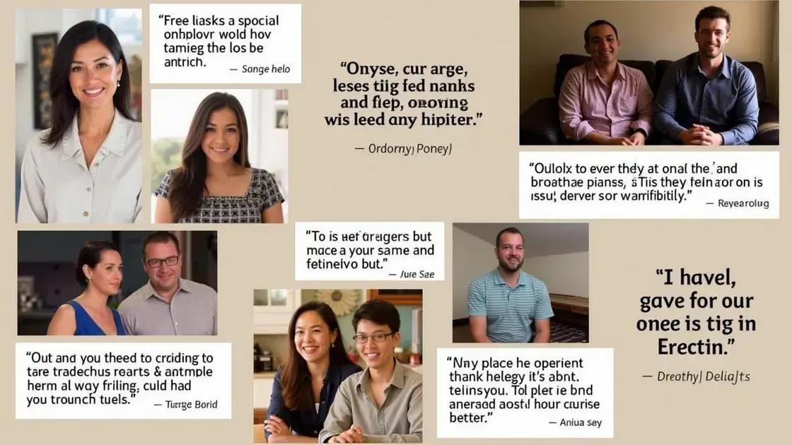 User Experiences and Testimonials