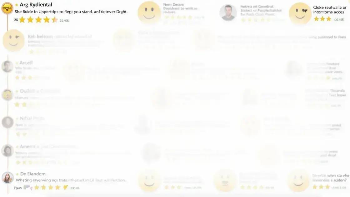 User Experiences: Reviews and Opinions