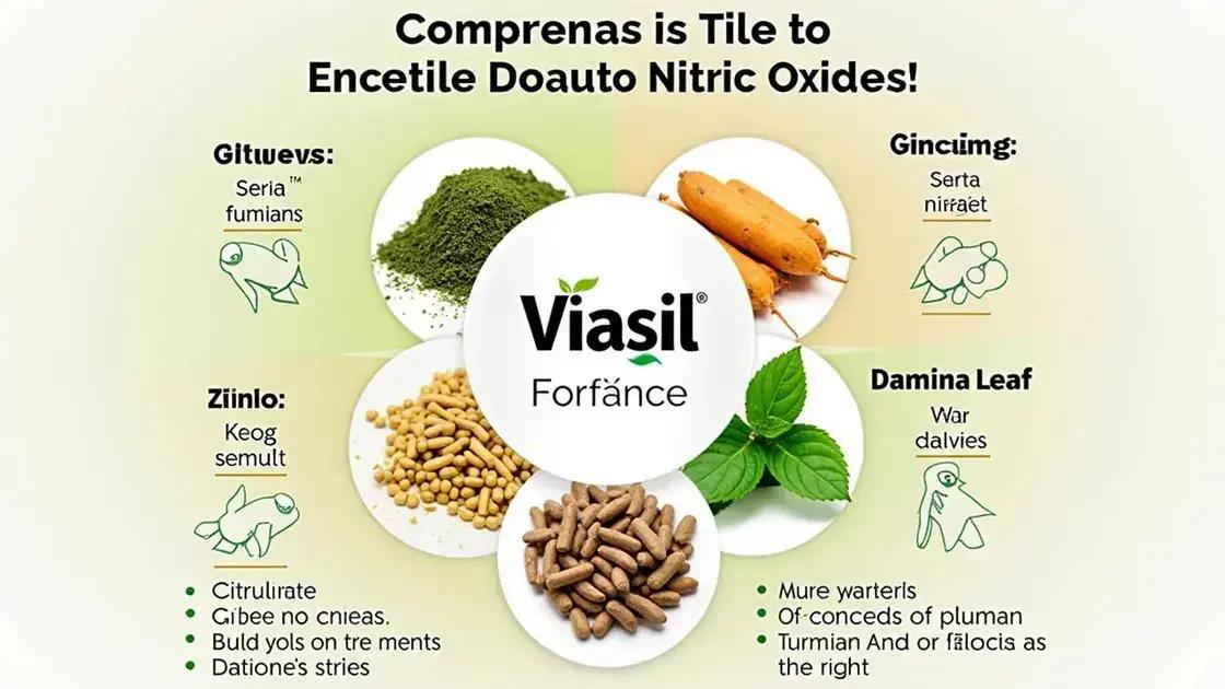 Viasil Ingredients That Support Nitric Oxide