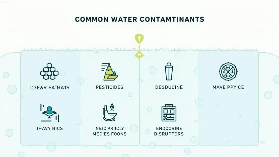 Common Water Contaminants Affecting Men