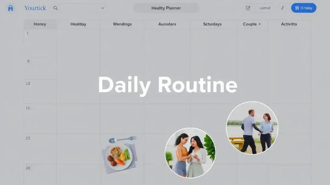 Importance of a Daily Routine