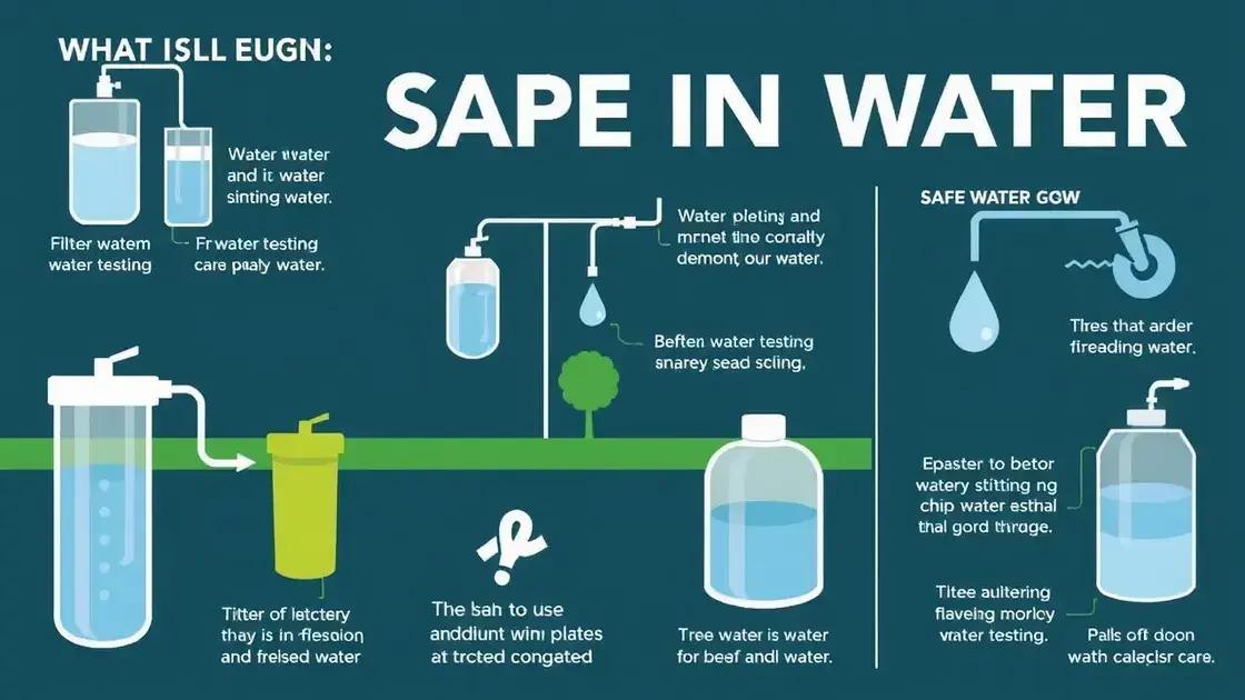 Tips for Ensuring Safe Drinking Water