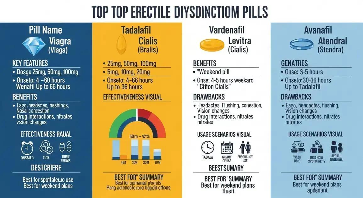 Comparative Analysis of Top 10 ED Pills